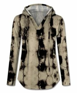 Outlet 😍 UDEAR Black & Khaki Tie-Dye Hoodie - Plus 🌟