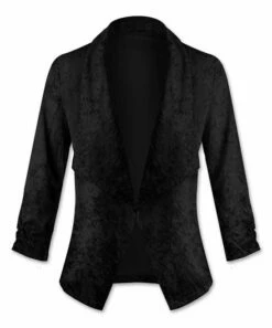Coupon 😍 UDEAR Black Velvet Open Blazer - 👩 Women 🥰
