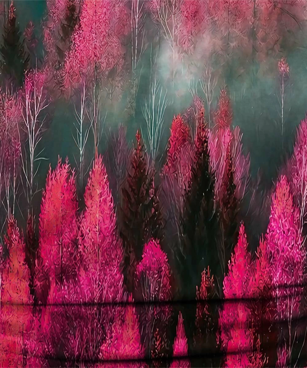 Deals ๐ UDEAR Green & Rose Red Forest Ruched Long-Sleeve Dolman Top - Plus ๐ฏ - Image 2