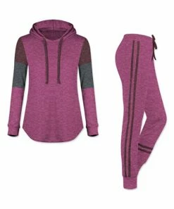 Flash Sale 🔔 UDEAR Heather Red & Dark Gray Hoodie & Joggers - 👩 Women 😍