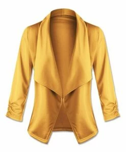 Budget ✔️ UDEAR Yellow Open Blazer - Plus 🎁