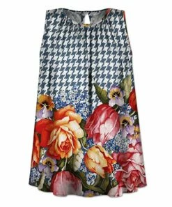 Wholesale 🤩 UDEAR Green & Red Houndstooth & Floral Sleeveless Top - Plus 👏