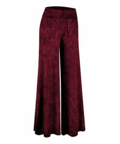 Buy โ๏ธ UDEAR Dark Red Velvet Flare Pants - ๐ฉ Women ๐ฏ