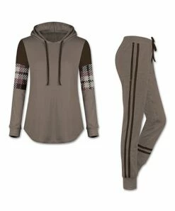 Best reviews of 👏 UDEAR Coffee Plaid Hoodie & Stripe Joggers - Plus 🎁