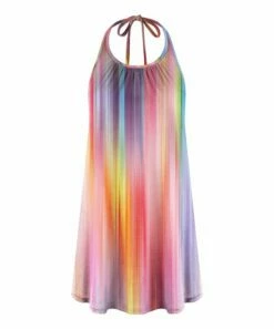 Flash Sale 🧨 UDEAR Yellow & Red Stripe Halter 👗 Dress - Plus 🥰