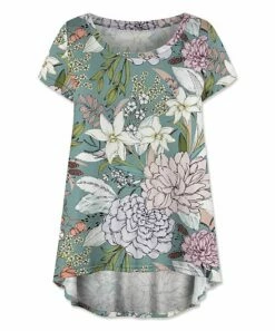 Brand new 💯 UDEAR Green & White Floral Swing Top - 👩 Women 😉