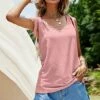 Outlet 🎉 UDEAR Heather Orange Pink Tie-Strap Tank - 👩 Women 🎁