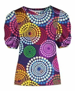 Best deal 🥰 UDEAR Red & Yellow Abstract Round-Neck Top - 👩 Women 💯