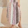 Best deal 🤩 UDEAR Purple & Pink Floral Patchwork Side-Slit Palazzo Pants - 👩 Women 🔔