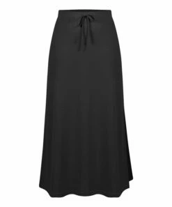 Brand new 👏 UDEAR Black Bow-Accent Maxi 👗 Skirt - 👩 Women 🤩