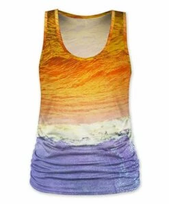 Best reviews of 🔔 UDEAR Yellow & Purple Beach Round-Neck Tank - Plus ⭐