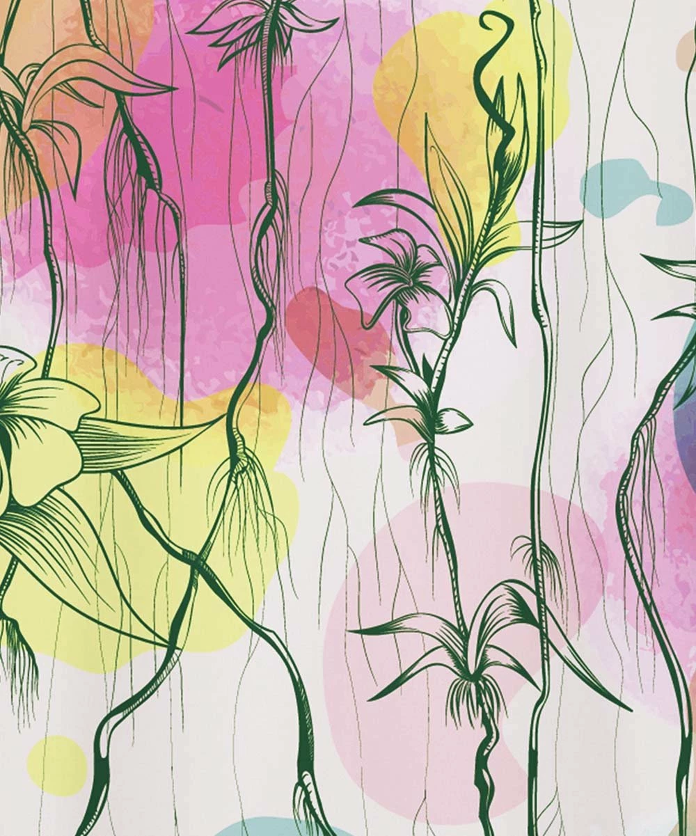 Buy ๐ UDEAR Green & Yellow Floral Flutter-Sleeve Notch Neck Top - Plus ๐คฉ - Image 3