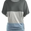 Best reviews of ✨ UDEAR Light Gray & Dark Gray Color Block Side-Ruched Dolman Top - 👩 Women & Plus ⌛