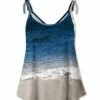 Wholesale ✨ UDEAR Blue & White Beach Tie-Strap Tank - 👩 Women ⌛