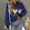 Cheap ✨ UDEAR Yellow & Navy Hearts & Stars Long-Sleeve Top - Plus 🎁