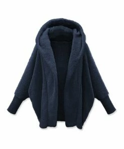 Cheap ๐ UDEAR Navy Shawl Collar Fleece Jacket - ๐ฉ Women ๐คฉ