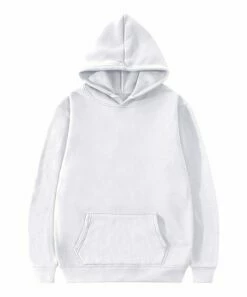 Buy 🔔 UDEAR White Kangaroo-Pocket Hoodie - 👩 Women 🥰