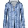 Best Pirce 🌟 UDEAR Blue Abstract Hooded Button-Up Cardigan - 👩 Women 🌟