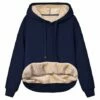 Flash Sale 🎁 UDEAR Navy Drawstring Hi-Low Hoodie - 👩 Women & Plus 👍