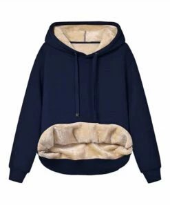 Flash Sale 🎁 UDEAR Navy Drawstring Hi-Low Hoodie - 👩 Women & Plus 👍