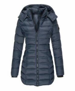 Top 10 🎁 UDEAR Navy Hooded Puffer 🧥 Coat - 👩 Women 😍