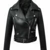 Flash Sale 🔥 UDEAR Black Buckle-Accent Moto Jacket - 👩 Women 👍