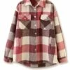 Top 10 🔔 UDEAR Light Pink & White Plaid Button-Up - 👩 Women 🧨