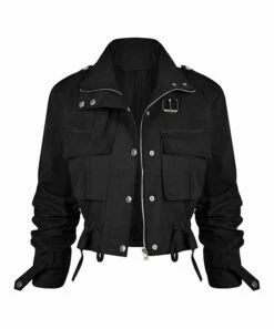 Flash Sale 😉 UDEAR Black Crop Moto Jacket - 👩 Women 🤩