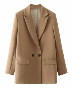 Flash Sale 🥰 UDEAR Dark Khaki Lapel-Collar Blazer - 👩 Women 🔔