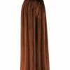Promo 🎁 UDEAR Brown Pleated Velvet Palazzo Pants - 👩 Women 👏