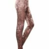Budget 🌟 UDEAR Pink Velvet Leggings - 👩 Women & Plus 😀