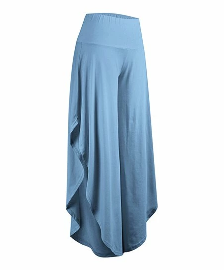 Deals โ UDEAR Light Blue Side-Slit Palazzo Pants - ๐ฉ Women โญ