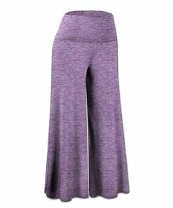 Deals 👏 UDEAR Light Heather Purple Crop Palazzo Pants - Plus 🛒