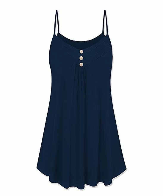 Flash Sale ๐ UDEAR Navy Button-Front Swing Tunic - ๐ฉ Women ๐