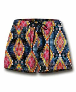 Wholesale 🧨 UDEAR Blue & Pink Geometric Drawstring Shorts - Plus 🧨