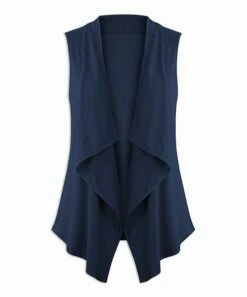 Brand new 💯 UDEAR Navy Drape-Front Vest - 👩 Women 🧨