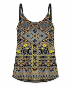 Best deal ๐ UDEAR Gray & Yellow Abstract Tank - ๐ฉ Women ๐