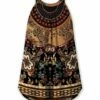 Budget 😍 UDEAR Brown Tapestry Relaxed Swing Tank - 👩 Women & Plus 🔔