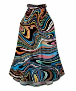 Best reviews of 👍 UDEAR Orange & Black Swirl High-Neck Sleeveless Top - Plus ⭐