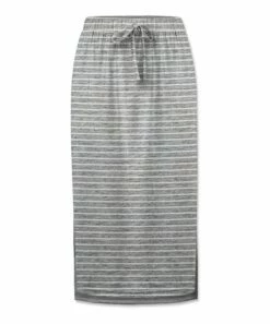 Best reviews of 🎉 UDEAR Gray & White Stripe Side-Split Drawstring-Waist 👗 Skirt - Plus ✨