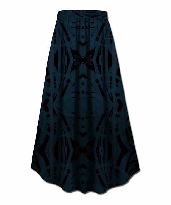 Best reviews of ๐งจ UDEAR Navy & Orange Floral Birds Front-Slit Maxi ๐ Skirt - ๐ฉ Women ๐ - Image 2