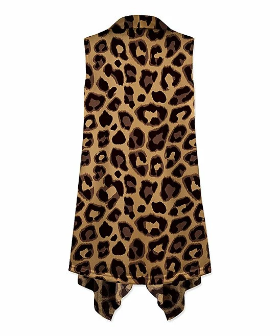 Buy ๐ UDEAR Yellow Leopard Open Vest - ๐ฉ Women & Plus ๐ - Image 2