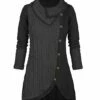 Budget ⌛ UDEAR Black & Dark Gray Abstract Button-Front Cowl Neck Tunic - 👩 Women & Plus 🥰