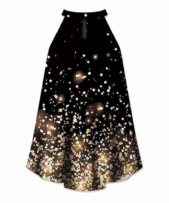 New โค๏ธ UDEAR Black Sparkle High-Neck Sleeveless Top - ๐ฉ Women ๐งจ - Image 2