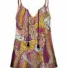 Outlet ✔️ UDEAR Mauve & Mustard Paisley Tassel Tank - Plus ✨