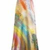Flash Sale 👏 UDEAR Orange & White Abstract Maxi 👗 Skirt - 👩 Women ✨