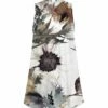 Brand new 😉 UDEAR White & Brown Floral Mock Neck Sleeveless Tunic - 👩 Women 🎉
