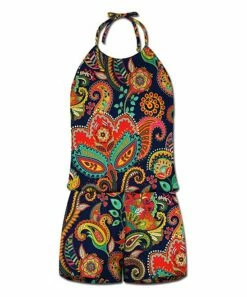 Coupon โจ UDEAR Navy Paisley Halter Romper - ๐ฉ Women ๐ฅฐ