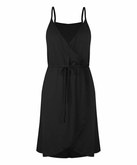 Best Pirce โค๏ธ UDEAR Black Sleeveless Wrap ๐ Dress - ๐ฉ Women ๐