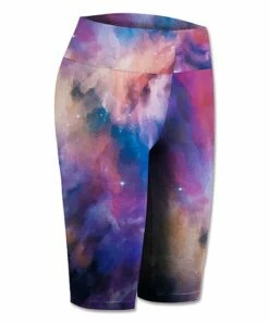 Outlet 👏 UDEAR Purple & Blue Galaxy Bike Shorts - 👩 Women 🛒